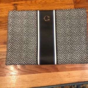 Black and white C Wonder clutch